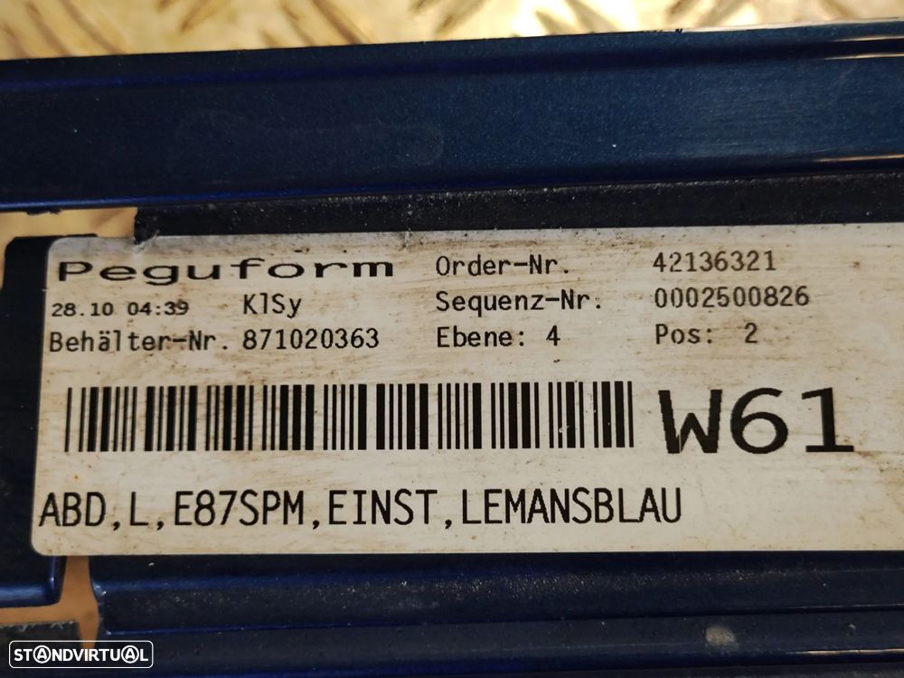 EMBALADEIRA EMBALADEIRAS ESQUERDA DIREITA BMW SERIE 1 E87 PACK M SAIA SAIAS LATERAL LATERAIS - 8