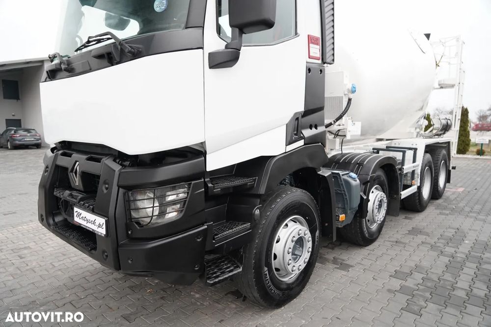 Renault C 380 / 8X4 / BETONIERĂ / USCĂTOR / SCHWING STETTER 9 M3 / EURO 6 / - 9