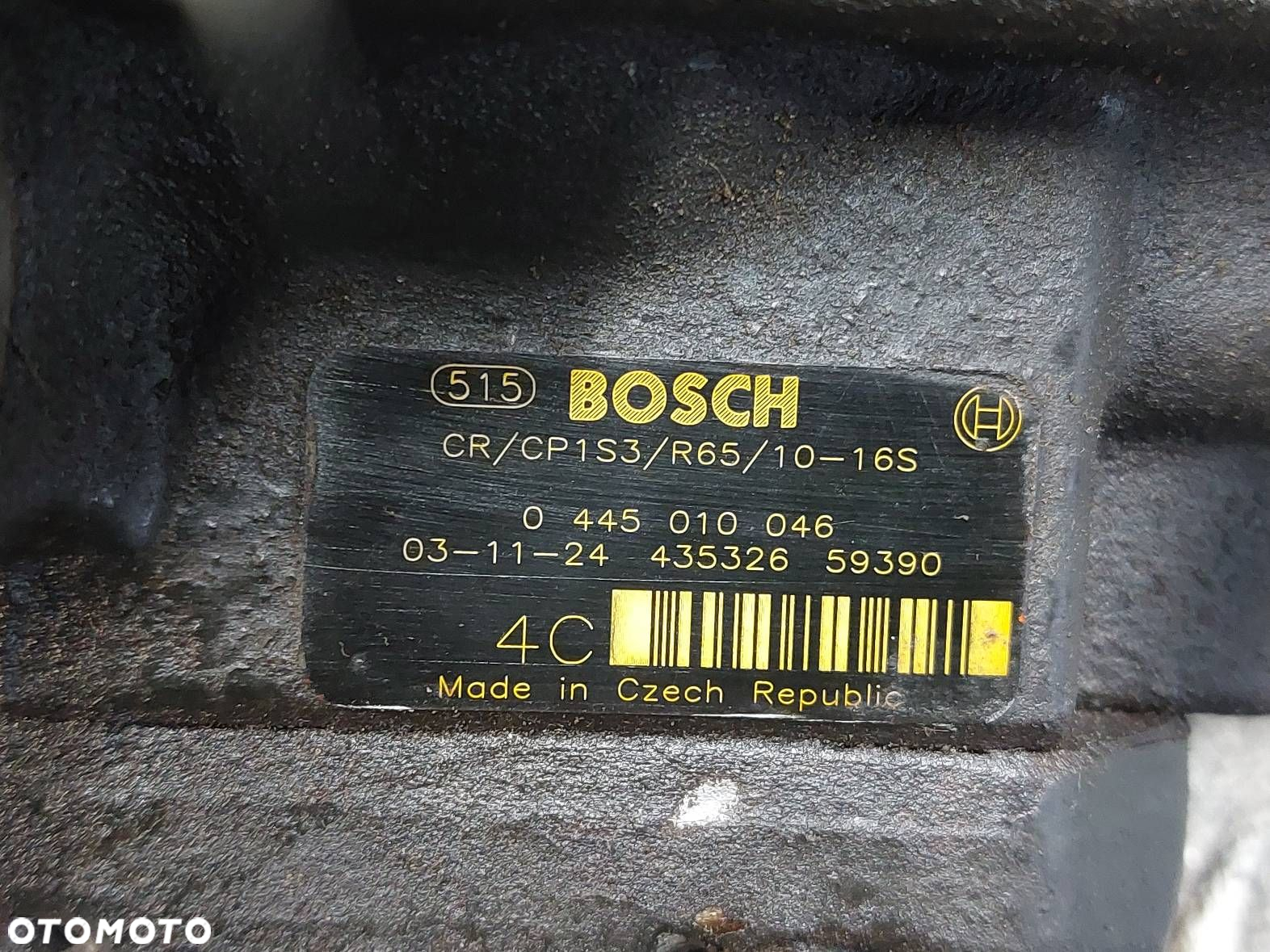 POMPA WTRYSKOWA + WTRYSKIWACZ KOMPLET + LISTWA PEUGEOT 307 I 2.0 HDI - 13