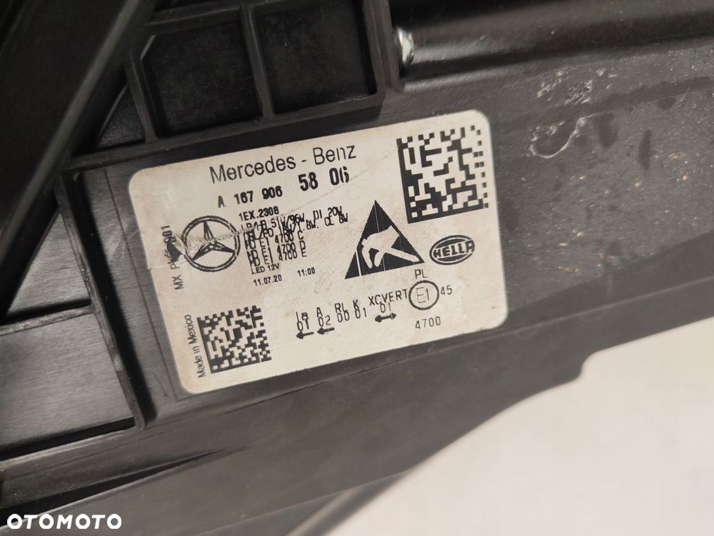 mercedes gle w167 multibeam led lampa prawy przód a1679065806 - 4