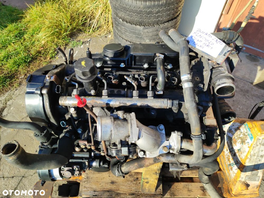 Silnik kompletny 2.3 JTD F1AE0481D 120KM Euro4 Fiat Ducato III 06-14r na chodzie, odpala bez problemów -Film z pracą, BRUDNY, ale sprawny - 3