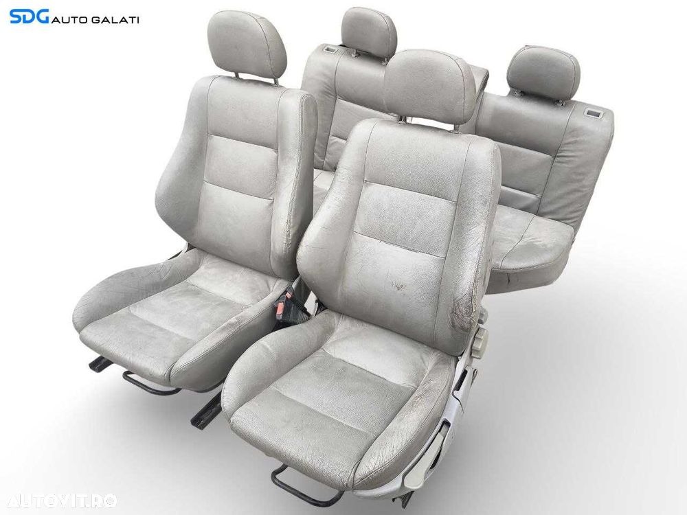 Interior Piele Gri Complet Scaun Scaune Stanga Dreapta Fata Bancheta cu Sezut si Spatar Opel Astra G Break 1998 - 2007 [LN0242] - 1