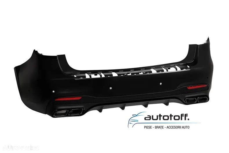 Pachet exterior compatibil GLS X166 Facelift (15-19) 63AMG Black Design - 3