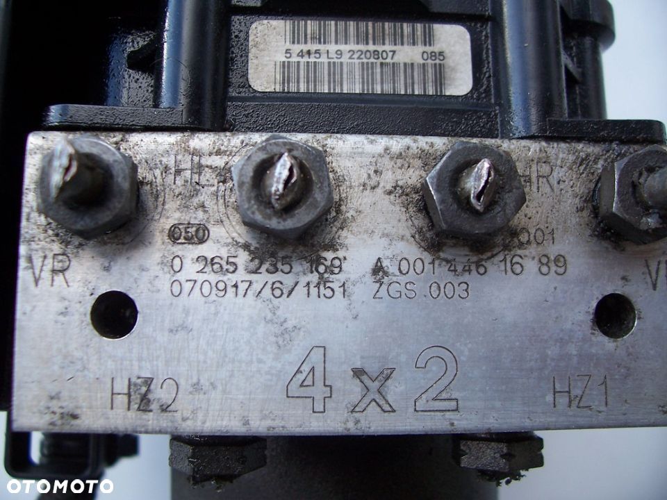 VITO VIANO A639 POMPA ABS BOSCH 0265235169 A0014461689 4X2 IDEAL EUROPA