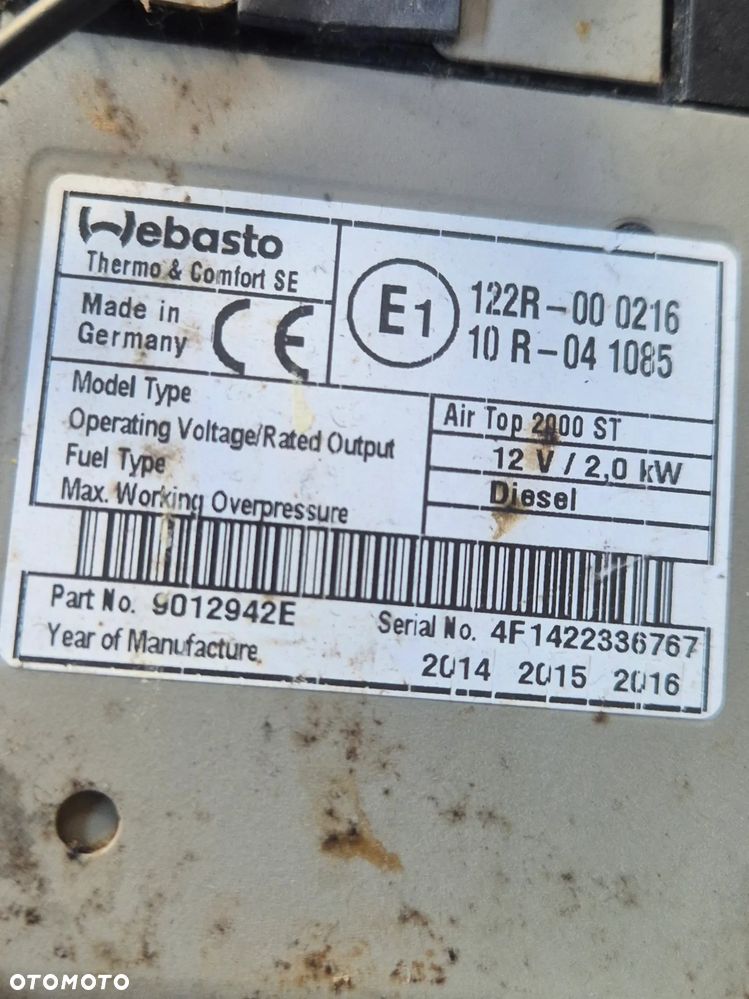 WEBASTO AIR TOP 2000 ST 12V - 3