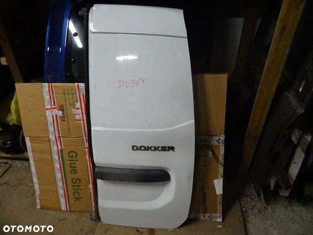 DACIA DOKKER LODGY DRZWI PRAWE TYL TYLNE DV369 BIALE STAN BDB ORYGINAL CENA Z DOSTAWA CZESCI ROZNE