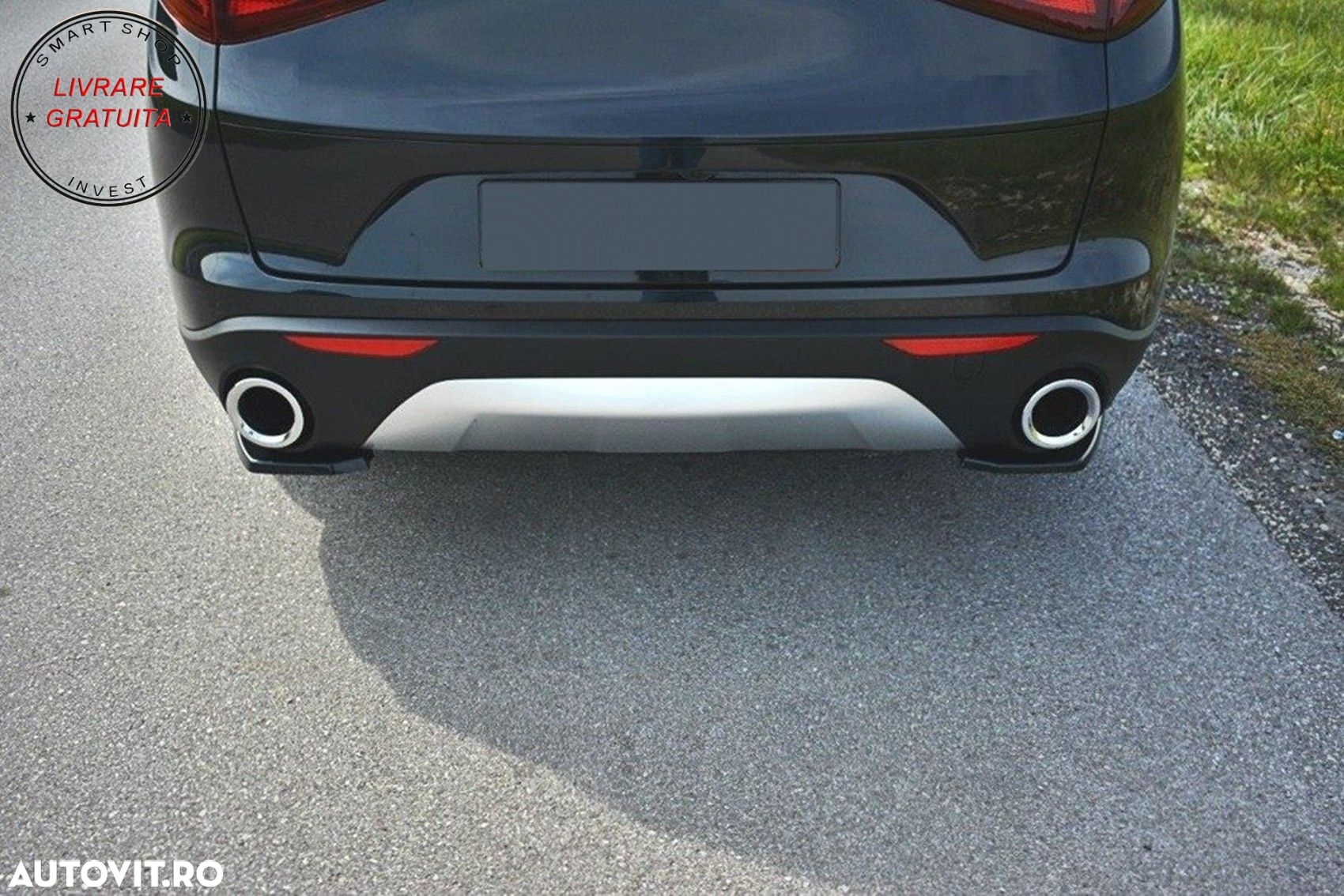Prelungiri Extensii Bara Spate Alfa Romeo Stelvio 949 (2016-2020) Negru- livrare gratuita - 8