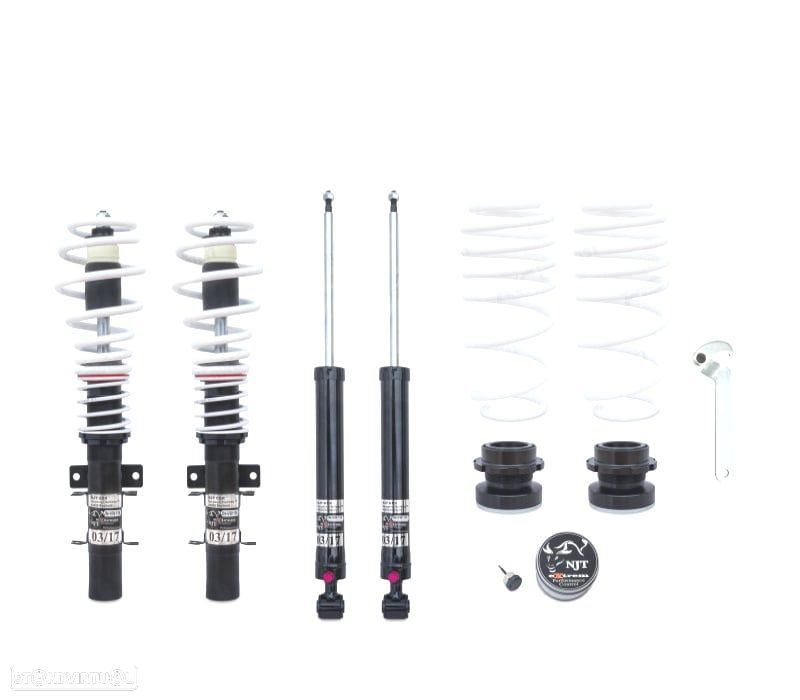 KIT SUSPENSÃO REGULÁVEL NJT EXTREM SEAT IBIZA 6L 02-08 - 1