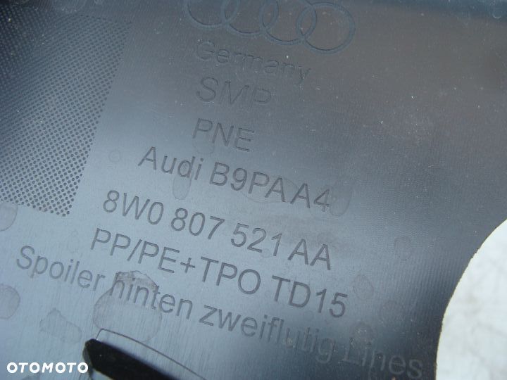 AUDI A4 B9 S-LINE LIFT 19- SPOILER DOKŁADKA ZDERZAKA 8W0807521AA - 11