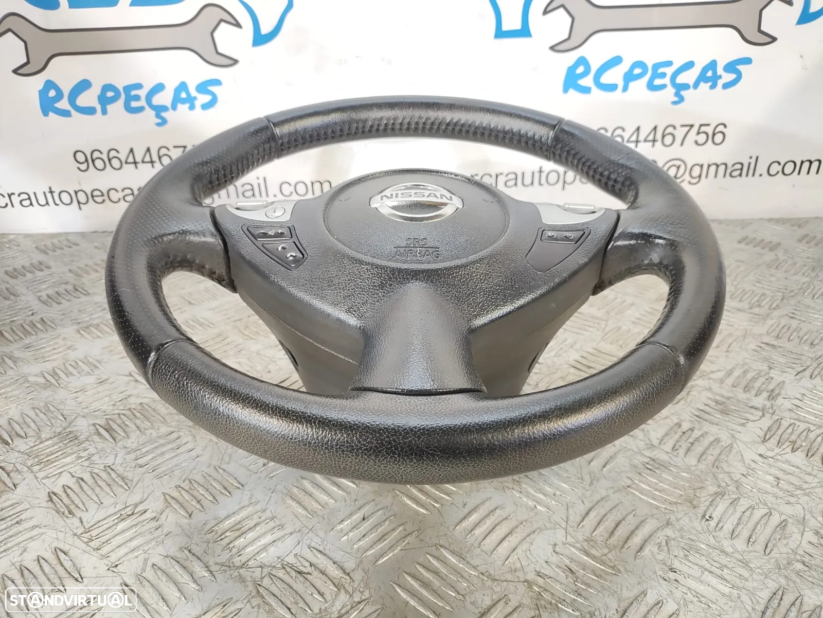 VOLANTE NISSAN JUKE  F15 PELE MULTIFUNÇÕES (SEM AIRBAG) - 7