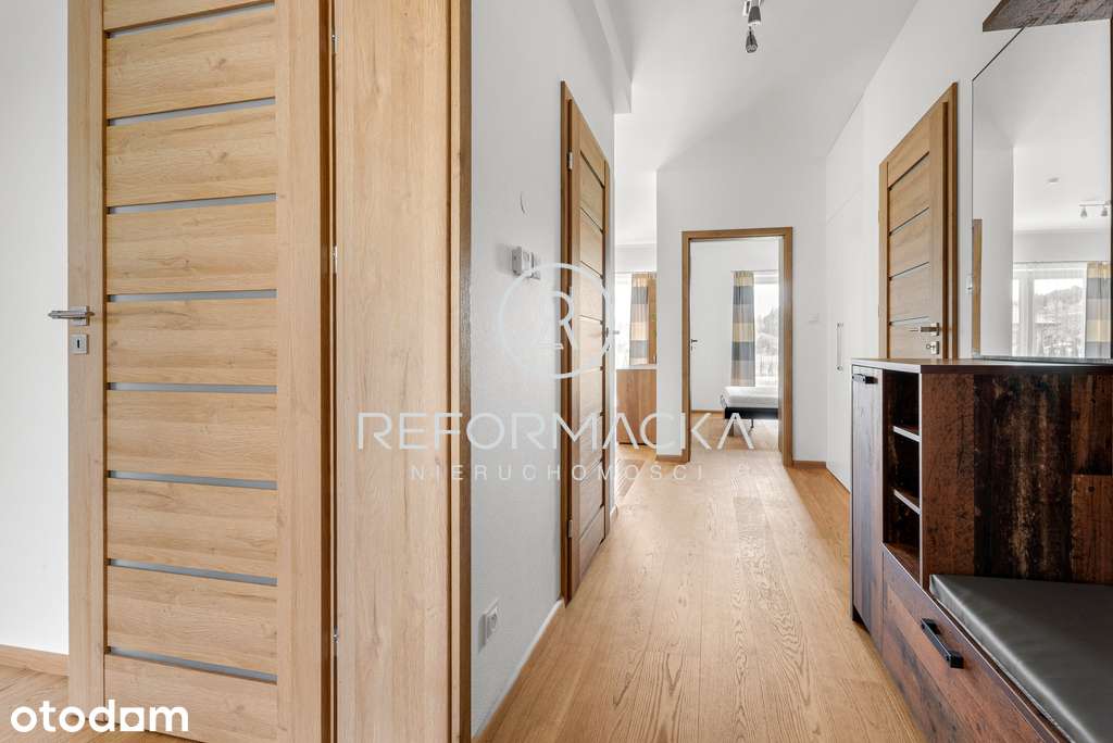 3 pokoje, 57m², wyposażone, ogród z tarasem.