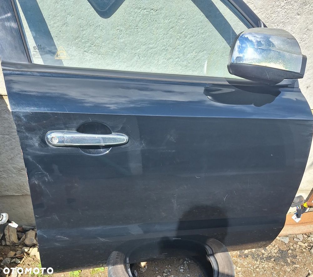 DRZWI PRAWY PRZÓD HYUNDAI TUCSON I 04-10r CZARNE LAKIER EB - 1