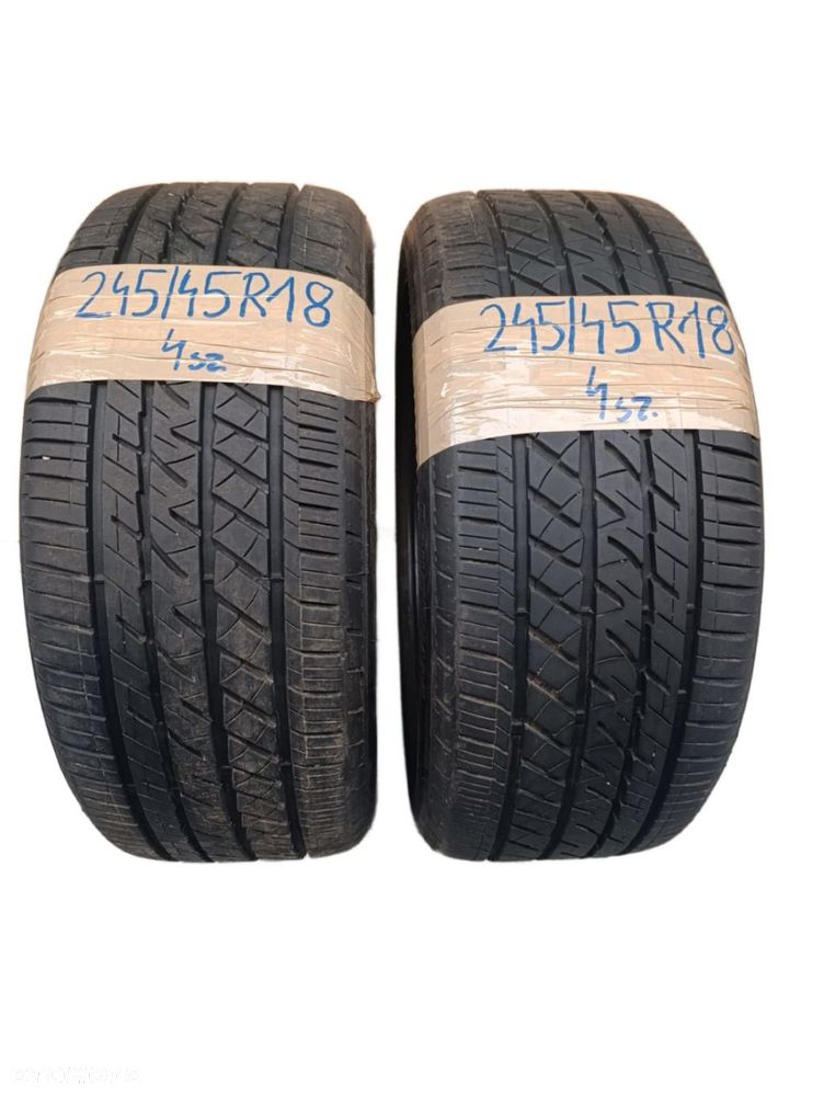 OPONY CAŁOROCZNE BRIDGESTONE DRIVEGUARD 245/45/18 RUNFLAT 2X7.3MM PARA 2SZT - 1