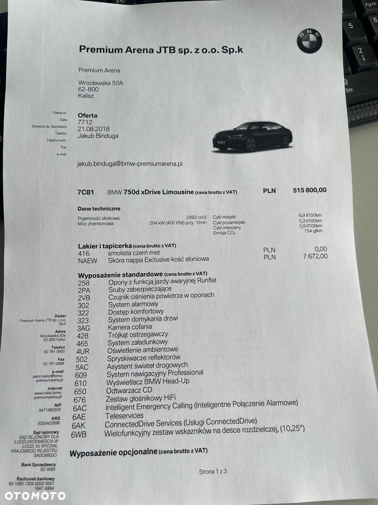 BMW Seria 7 750d xDrive - 9