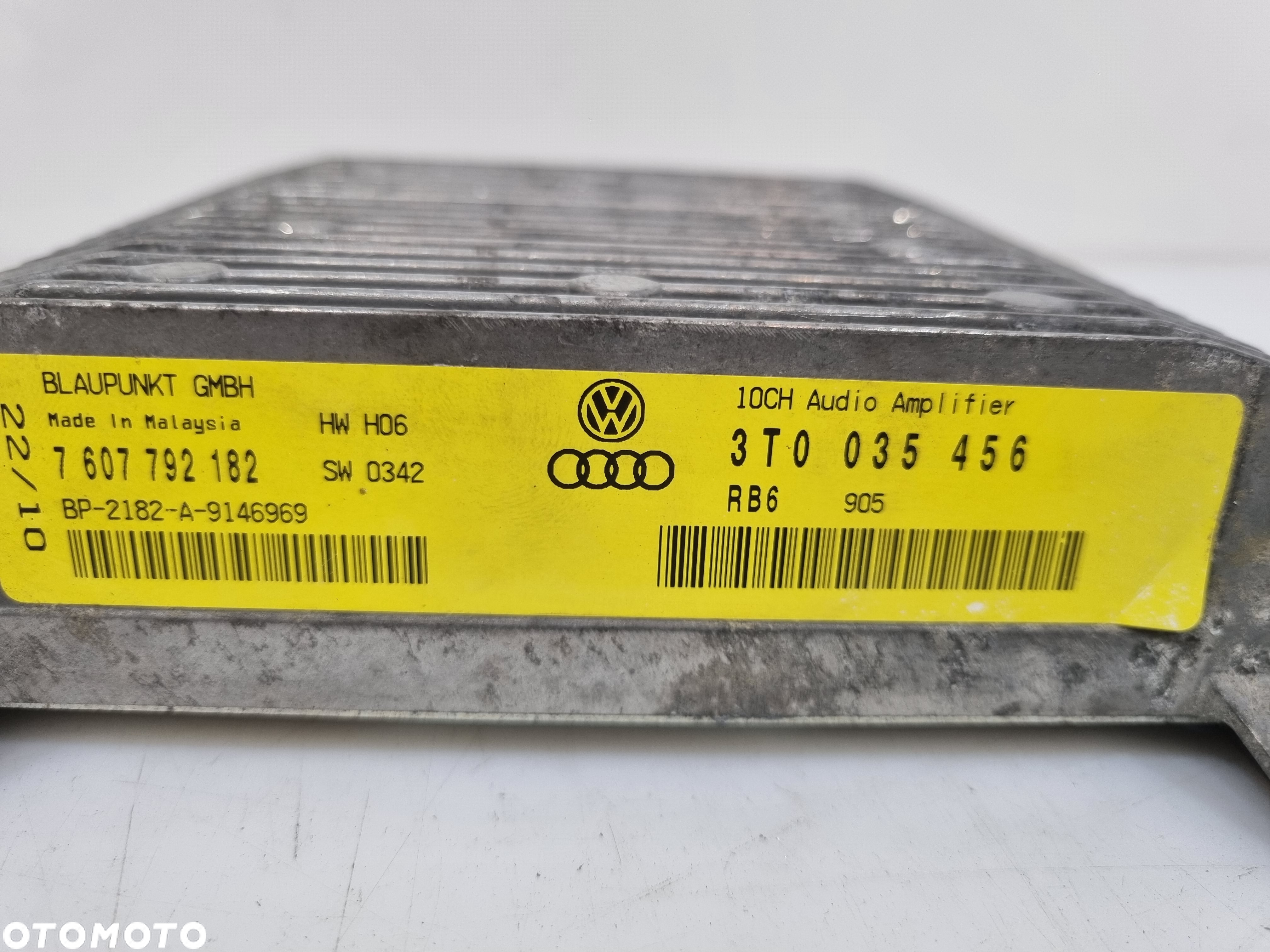 VW SKODA OCTAVIA SUPERB II WZMACNIACZ AUDIO 3T0035456 - 4