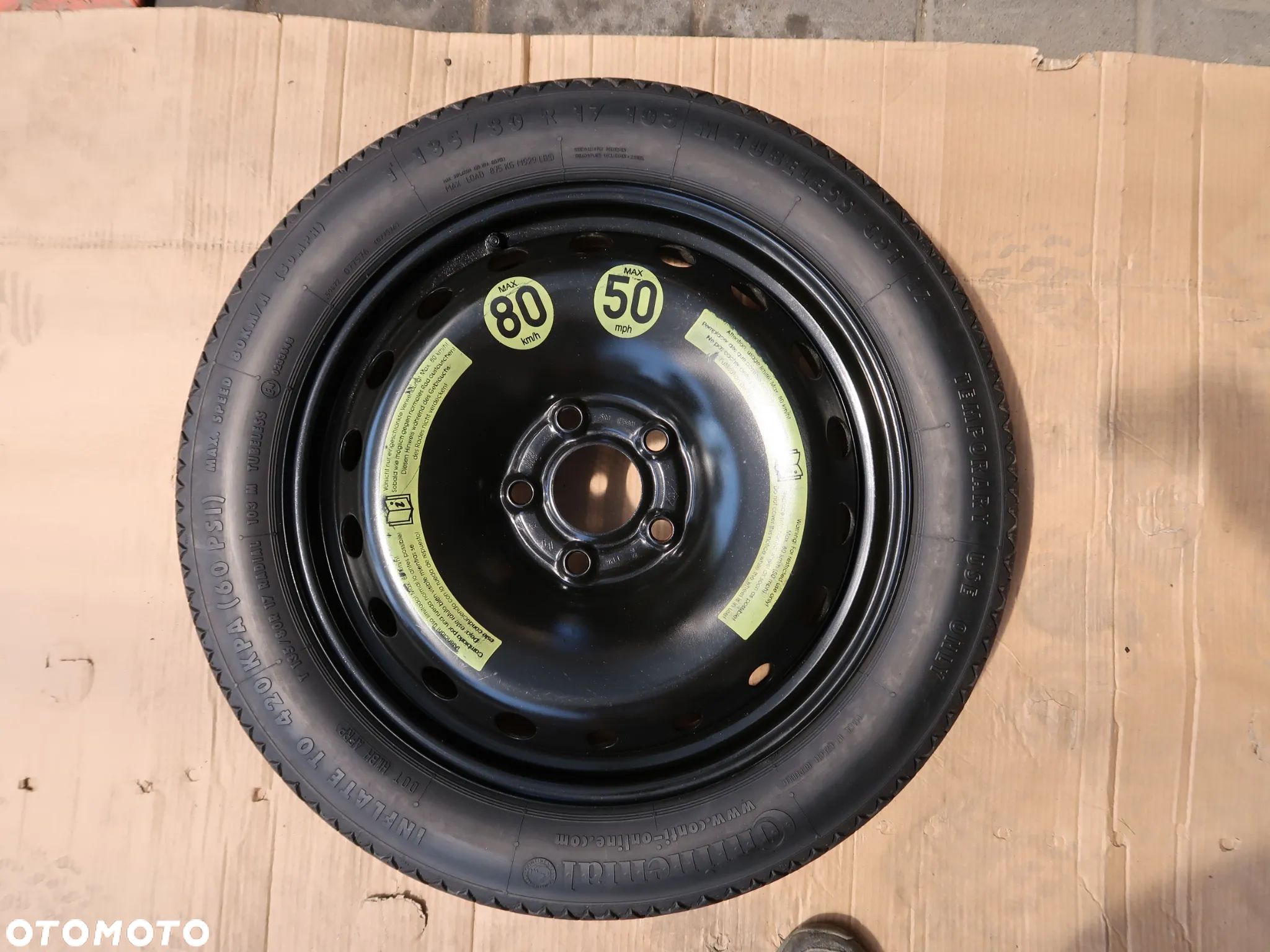 Koło zapasowe Renault Nissan Kia Hyundai 17'' 5x114,3 - 1