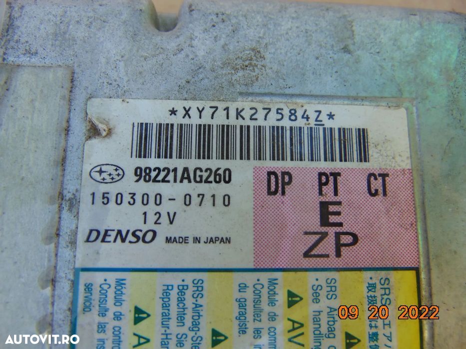 Calculator Airbag Subaru Legacy Outback modul airbag-uri dezmembrez - 2