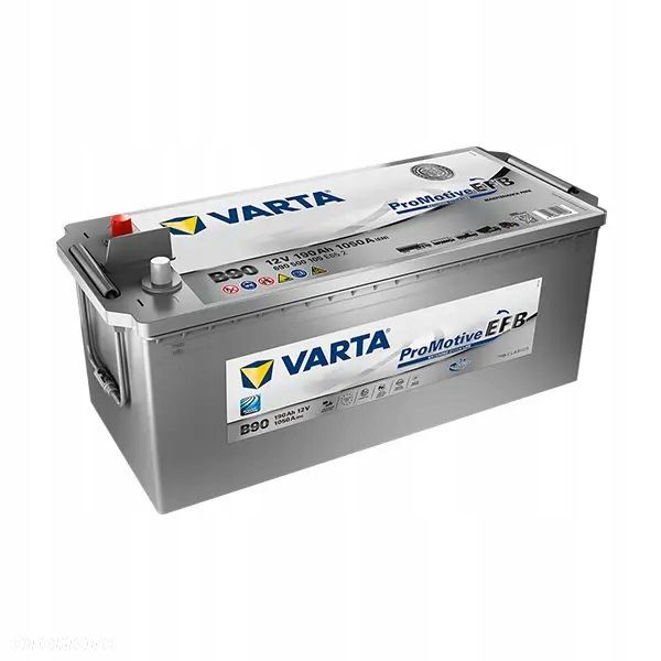 Akumulator Varta EFB B90 12V 190Ah 1050A Silver - 1