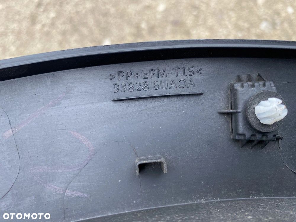 LISTWA PRAWA NA TYLNY BŁOTNIK NISSAN QASHQAI III J12 ORYGINALNA 938286UA0A - 4