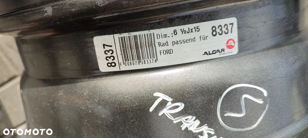 FELGI STALOWE 5x160 6,5Jx15 CALI ET60 FORD TRANSIT CUSTOM KOMPLET - 4