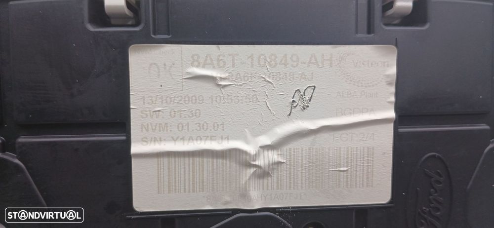 Quadrante / painel de instrumentos FORD Fiesta VI (CB1, CCN) - 6