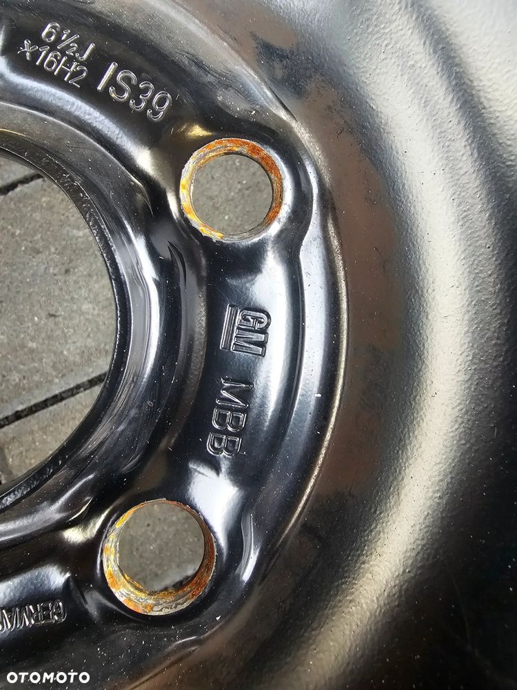 Felgi stalowe GM 13259234 Opel Astra Chevrolet 6,5x16 IS39 5x105 56,6mm - 4
