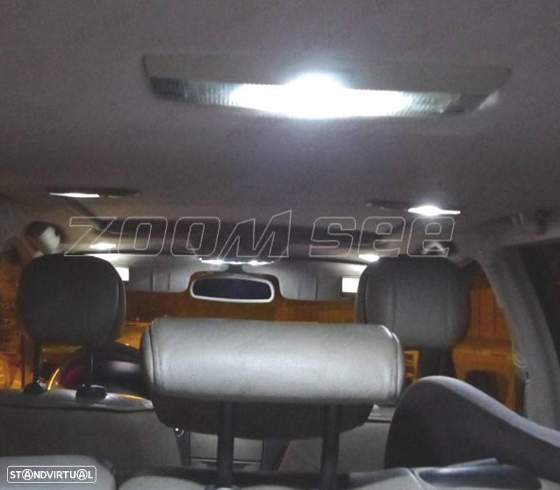 KIT COMPLETO 18 LAMPADAS LED INTERIOR PARA RENAULT LAGUNA II MK2 01-07 - 5