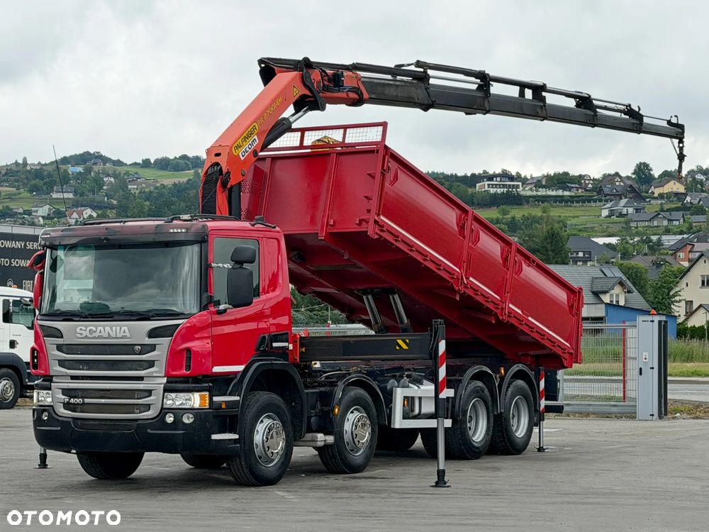 Scania P 400 * WYWROTKA 6,20 m + PK 27001-EH E + PILOT * 8x4 * STAN BDB - 2
