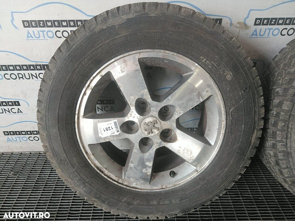 Jante aliaj Peugeot 4007 2007 - 2012 (1281) R16 Cu anvelope. 215/65 R16 et38 - 2