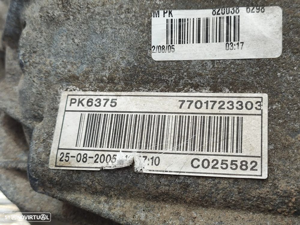 Caixa 6 Velocidades PK6375 PK6 375 Renault 1.9 dCi F9Q760 - 11