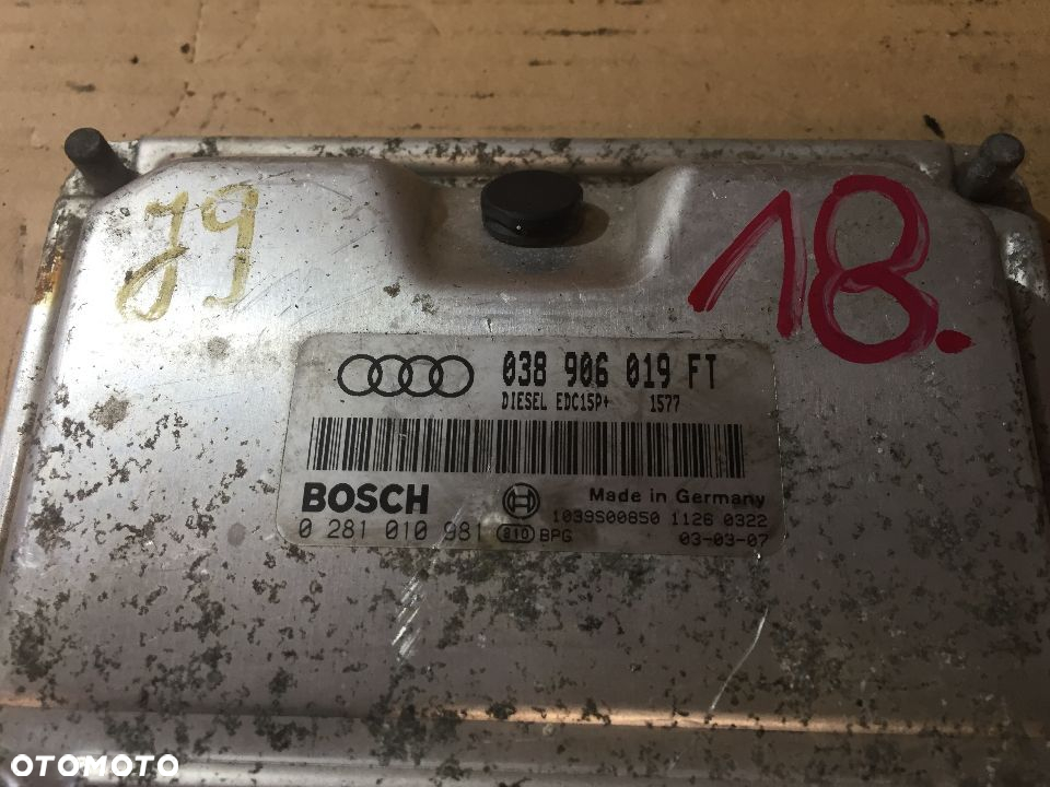#KOMPUTER AUDI A3 8L 1.9TDI nr 038906019FT - 4