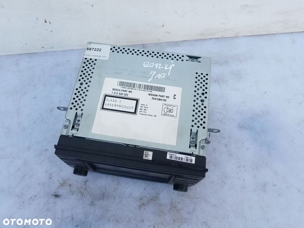 radio cd nawigacja nissan qashqai j10 25915bh10c - 3