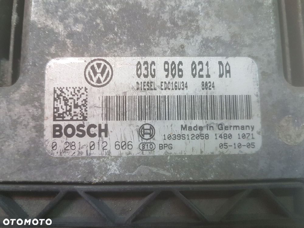 SEAT ALTEA 1.9 TDI BLS KOMPUTER SILNIKA - 2