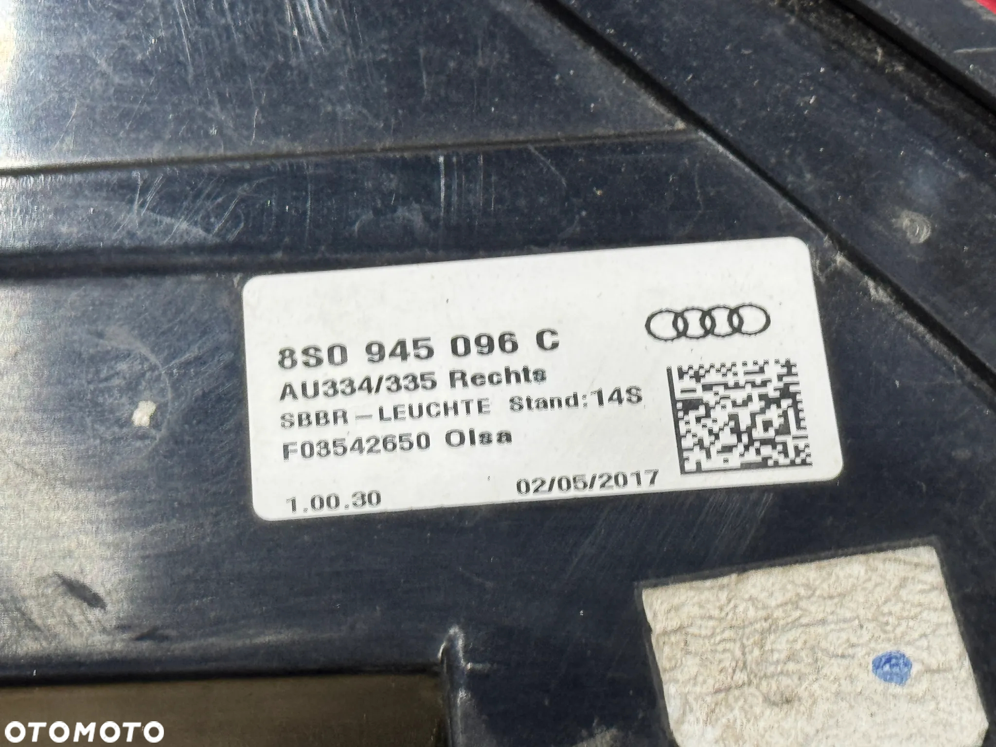 AUDI TT 8S LED LAMPA TYLNA PRAWA USA 8S0945096C - 3