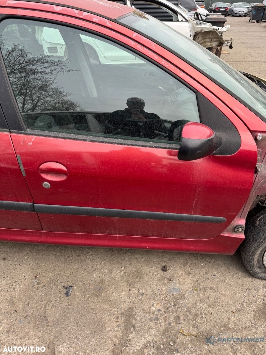 Usa portiera fata dreapta PEUGEOT 206 Hatchback 2A/C 1998 - 2008 rosu EKQ - 1