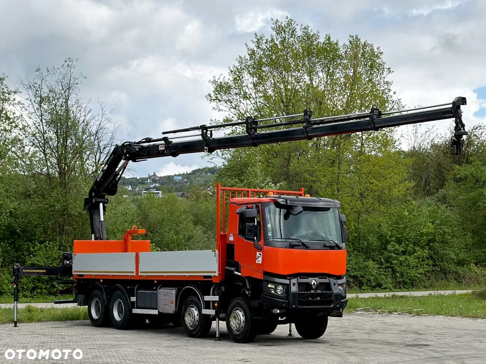 Renault K 430 * SKRZYNIA 7,50 m * HIAB 211 EP - 5 HIDUO + PILOT / 8x4 - 2