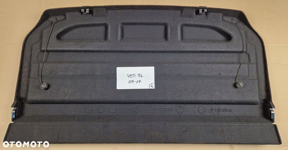 skoda yeti 09-17 półkia tylna bagażnika 5l6867769 - 4