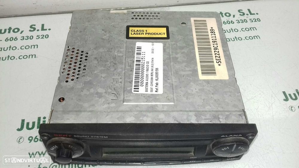 SISTEMA AUDIO / RADIO CD SEAT CORDOBA 2003 - 9