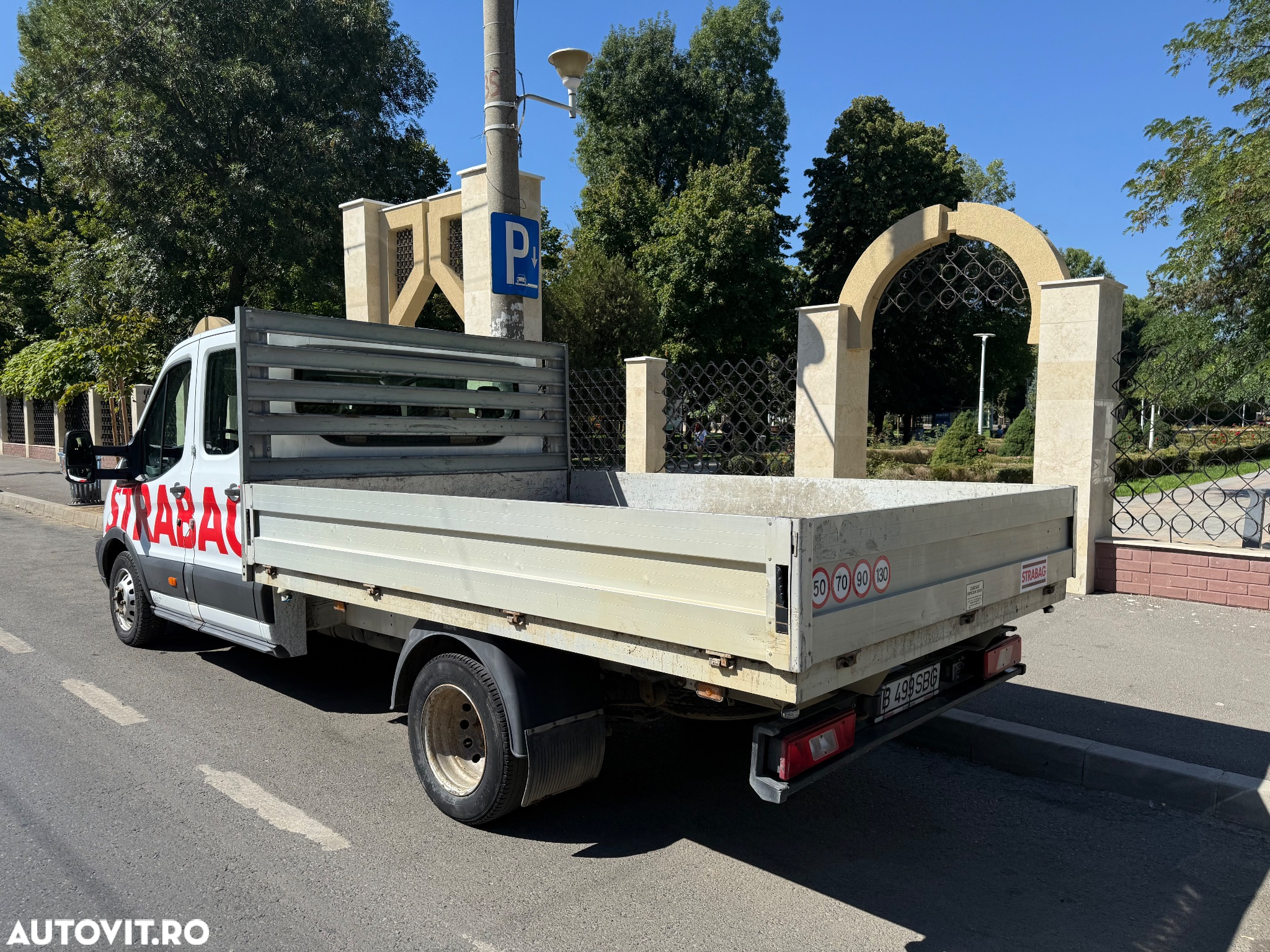 Ford Transit 2017 2.2tdi Punte Dubla 7 locuri  Bena Aluminiu TVA Camioneta Dokka 7 locuri Carosata Pick-Up Unic Proprietar de noua Reprezentanța Ford Carte Service Istoric Complet km reali Clima AC Nu Mercedes Sprinter VW crafter Boxer Peugeot - 17