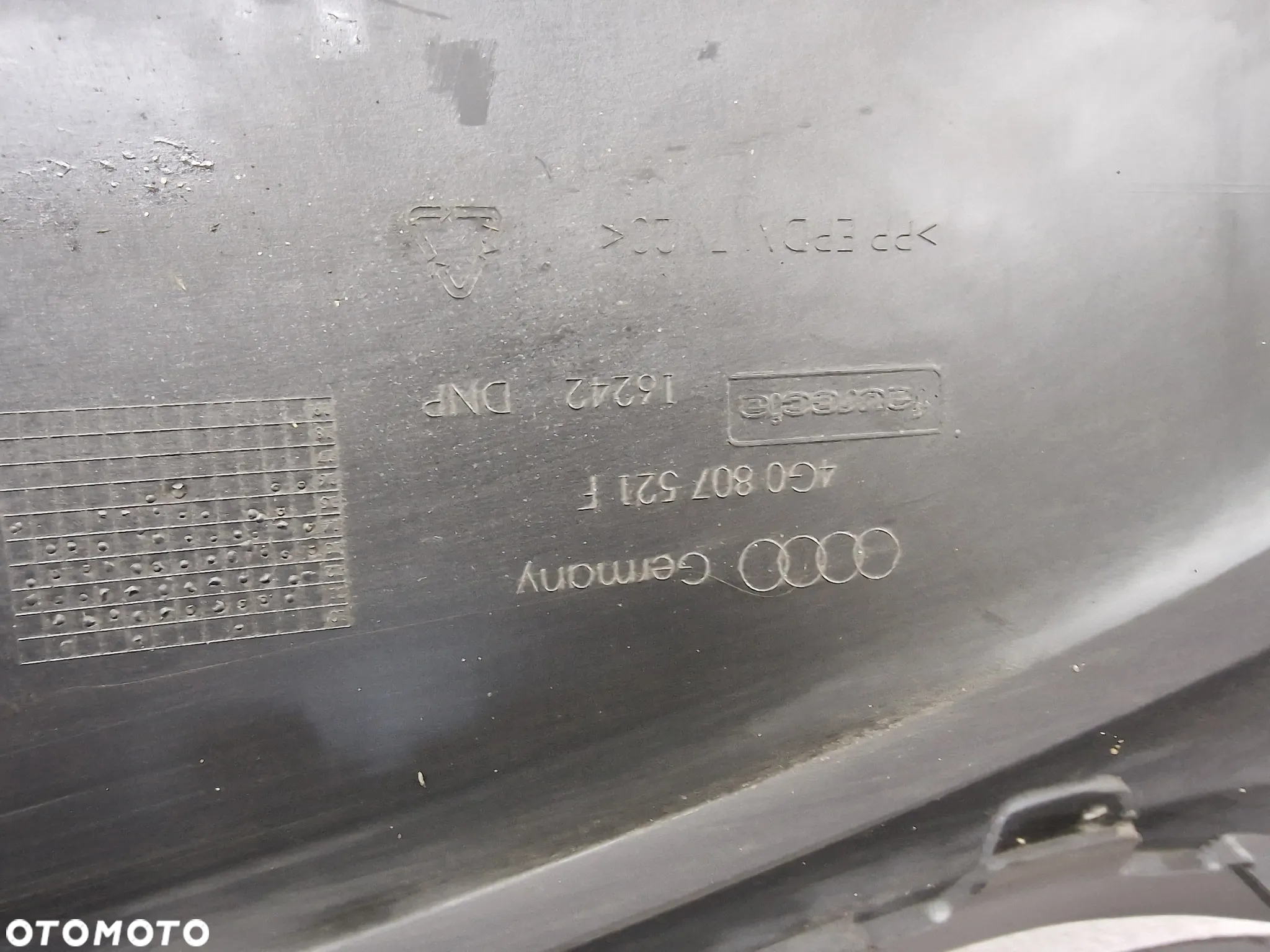 AUDI A6 C7 / C7 LIFT S-LINE 11-18 DYFUZOR / SPOJLER ZDERZAKA TYLNEGO TYLNIEGO TYŁ , NR 4G0807521F , NR AUKCJI DT183 - 14