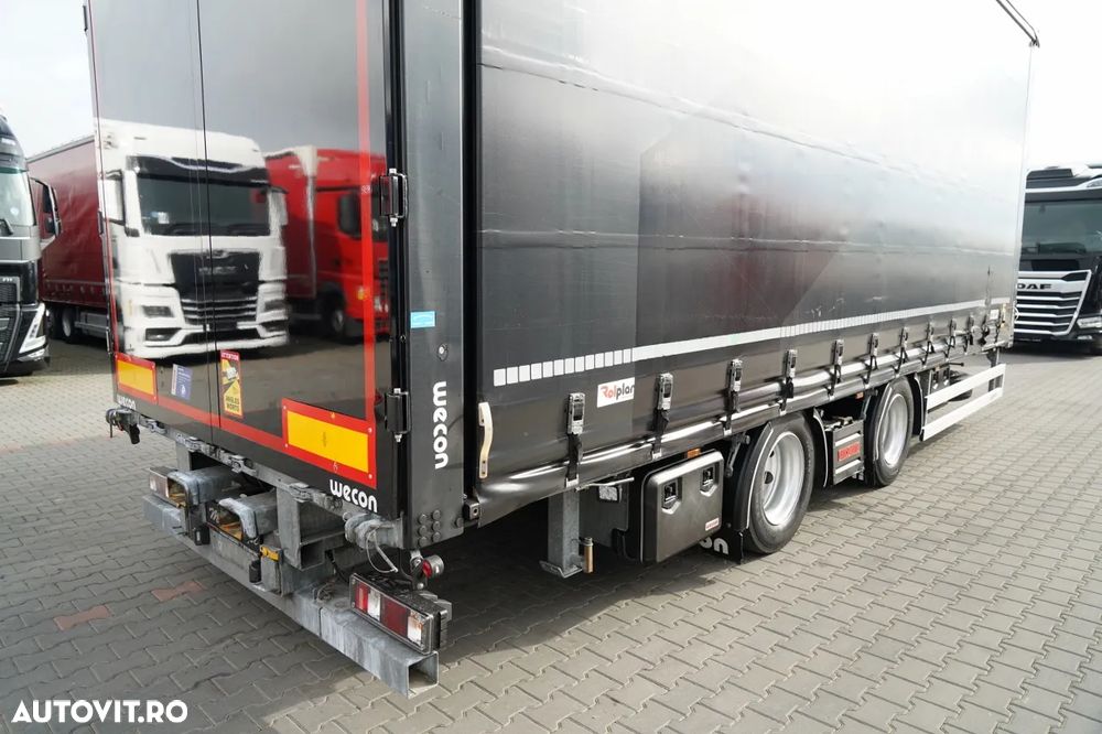 Wecon REMORCA - 7,7 M / TANDEM / DRIVE-THROUGH / AXĂ RIDICATĂ / SAF / 2023 - 14