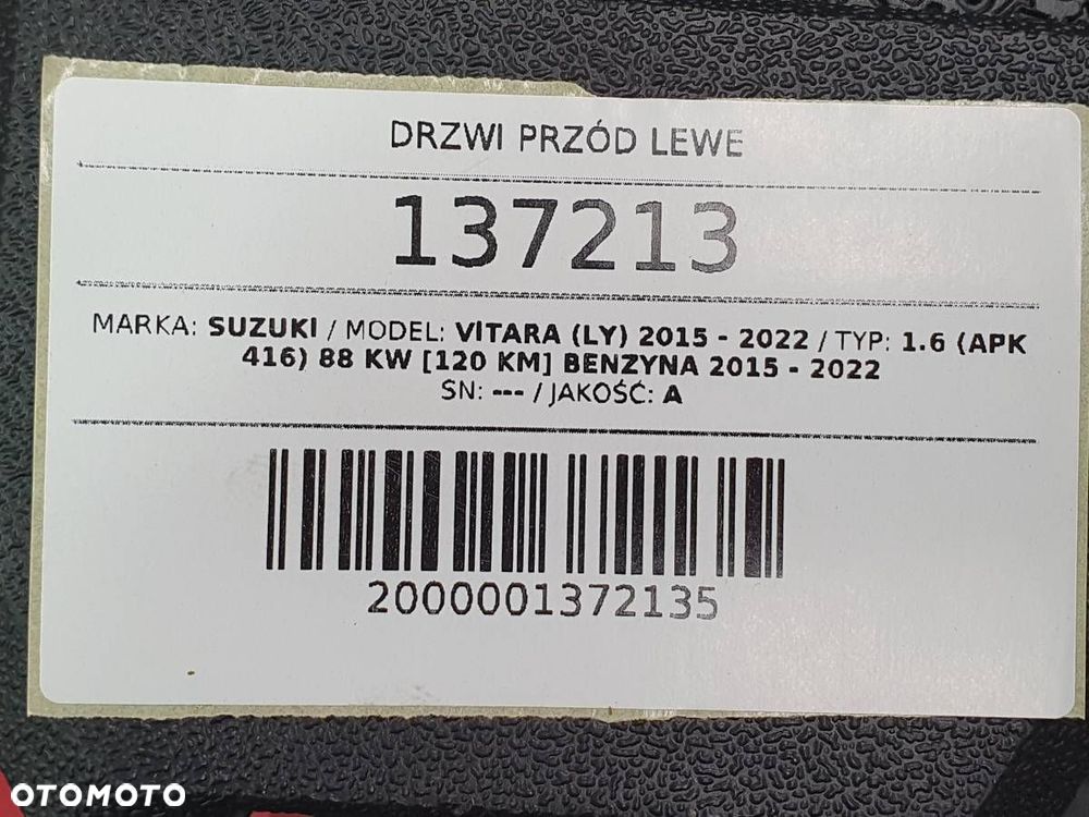 DRZWI PRZÓD LEWE SUZUKI VITARA III ZCE SUZUKI VITARA - 8