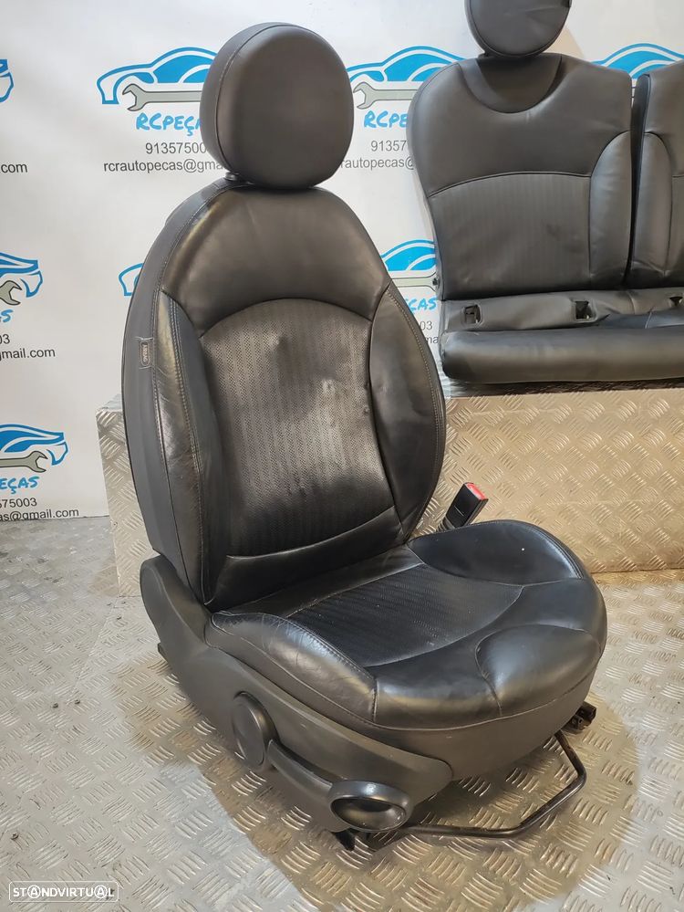 BANCOS PELE AIRBAG MINI COOPER S R56 R55 CLUBMAN R57 CABRIO COOPER D MINI ONE D - 5