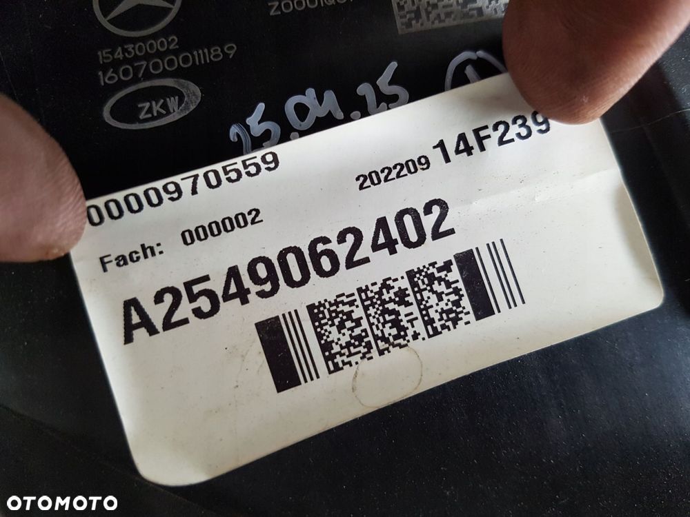 mercedes glc x254 w254 prawa lampa reflektor digital light led a2549062402 - 8