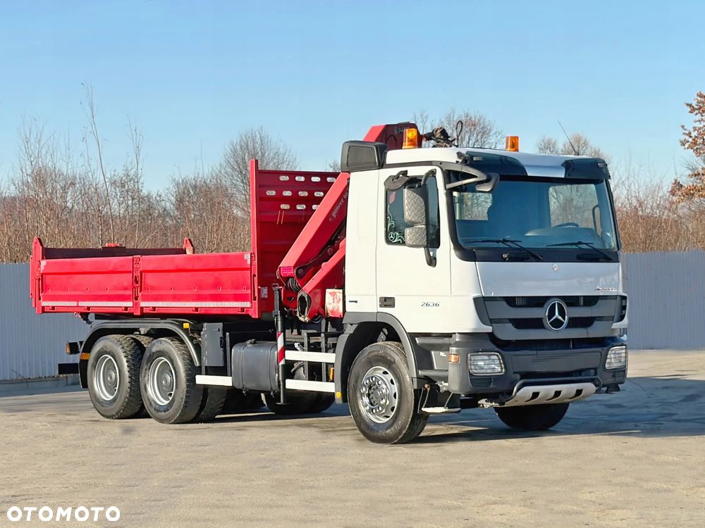 Mercedes-Benz ACTROS 2636 * HMF 1430 K2 + PILOT + BORDMATIC * STAN BDB - 3