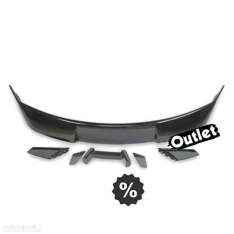 C011936C1 AILERON SPOILER PARA FORD MUSTANG LOOK GT500 15-19 PRETO BRILHANTE - 5