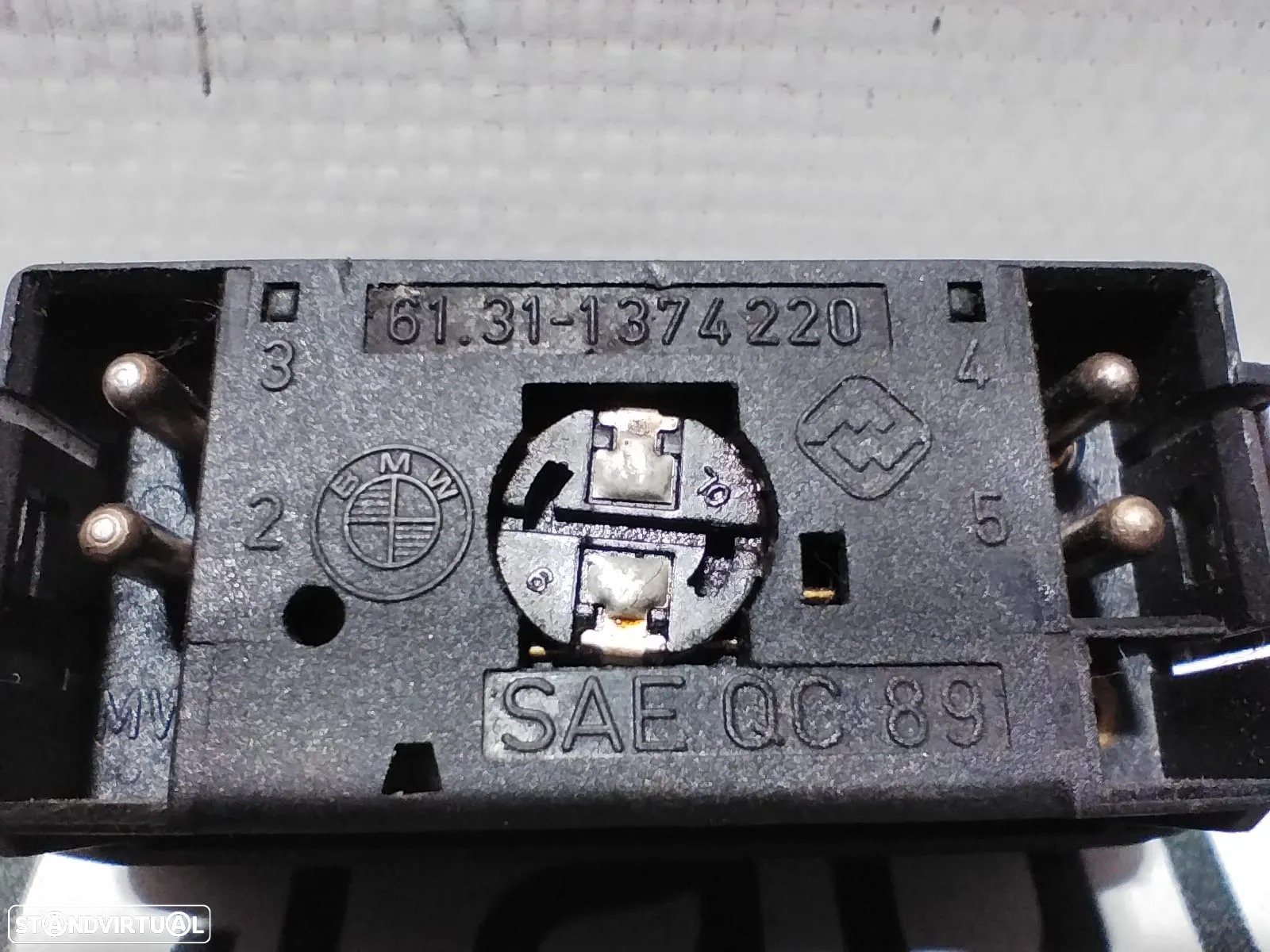 INTERRUPTOR SWITCH COMANDO COMUTADOR BOTÃO LUZ LUZES EMERGENCIA 4 QUATRO PISCAS PISCA  61311374220  BMW  Z3 - 3
