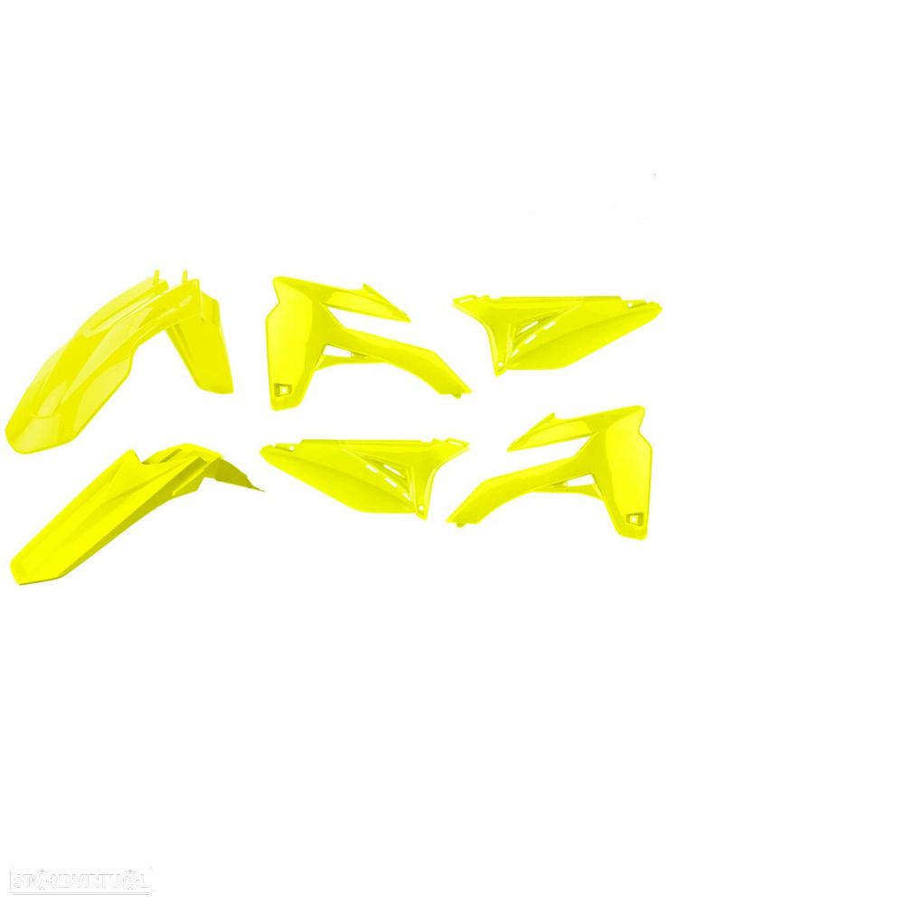 kit plasticos polisport amarelo fluor sherco se 250 / 300 / 450 - 1