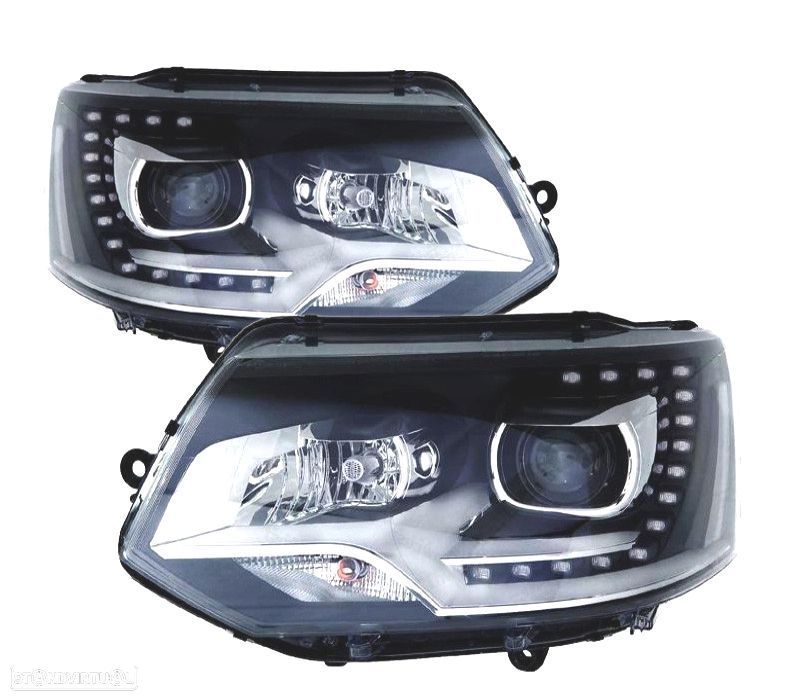 FARÓIS VOLKSWAGEN VW TRANSPORTER T5 10-15 LED LUZ DIANTEIRA - 1