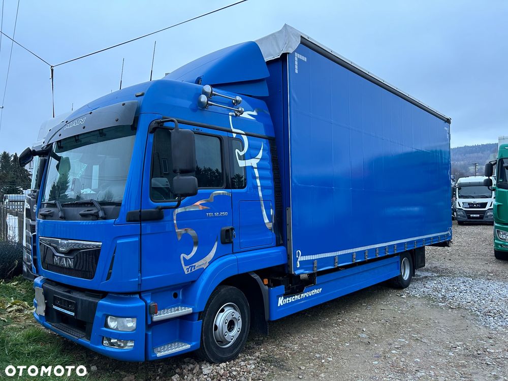 MAN TGL 12.250 cena za ZESTAW TANDEM UNIKAT przebieg z Niemiec MANUAL HAK / EURO 6 / przyczepa zestaw jumbo / opony 80% - 1